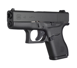 Now available at LiVecchi’s Gun Sales – Glock 43 single stack 9mm S. Auto Pistol
