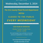 Erie County Pistol Permit Office Announces New Hours